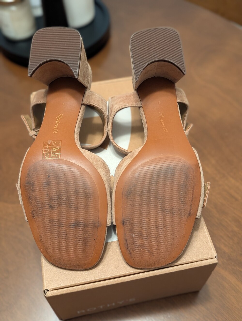 Madewell The Neeka Ankle-Strap Heeled Sandal tawny khaki - Picture 9 of 9